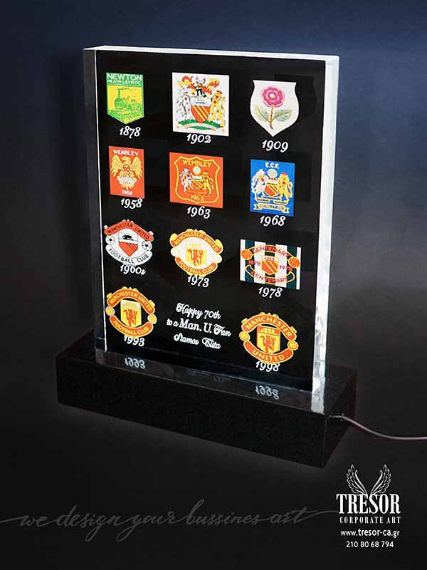 Tresor Corporate Art Αναμνηστικό προσωποποιημένο βραβείο Εκτύπωση UV σε πλεξιγκλάς Δώρα για γιορτή Τρόπαια Πλακέτα για δώρο Πρωτότυπα δώρα Ιδέες για βραβεία